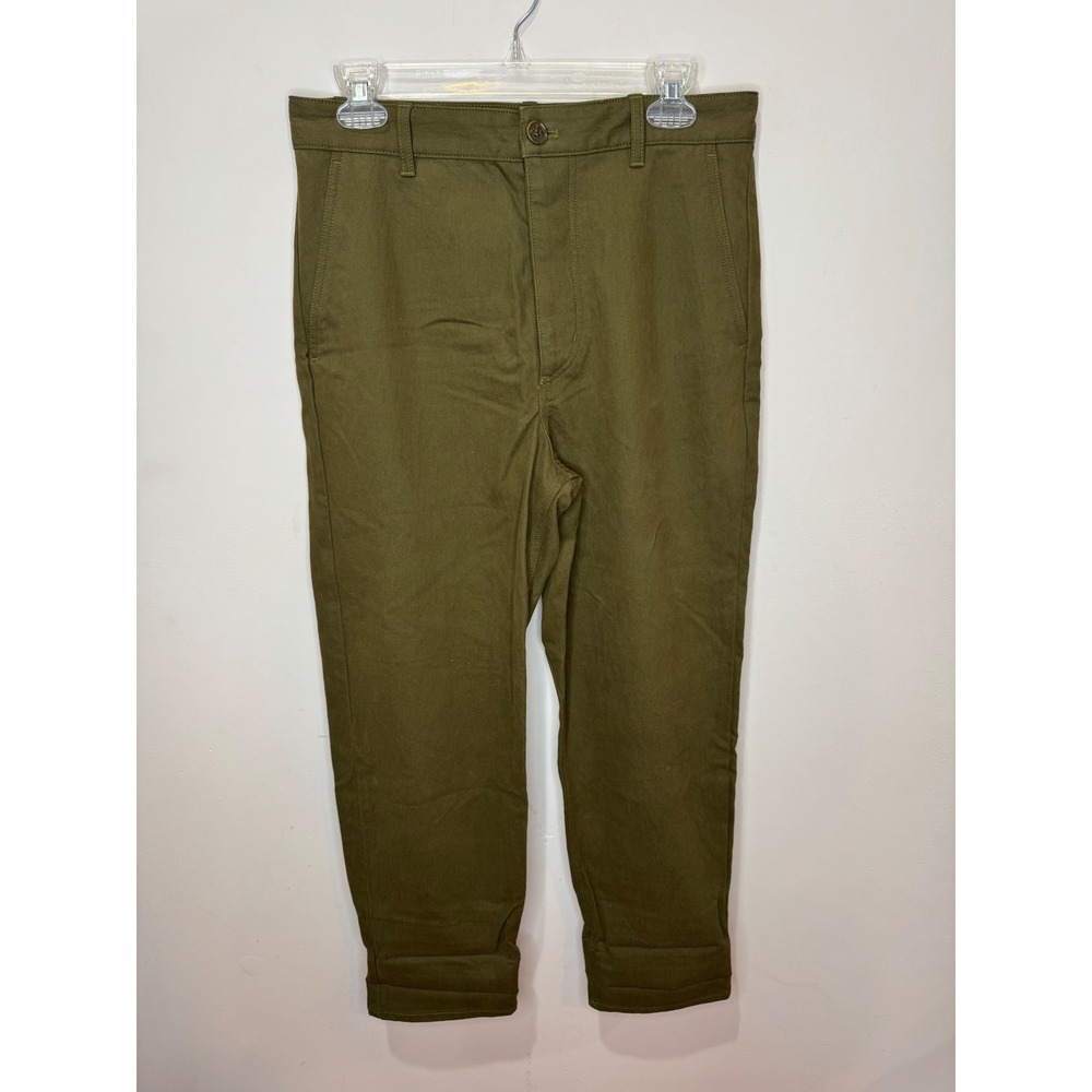 Cos NWT Olive Green Button Fly Trousers Sz 6 High Rise NWT $100